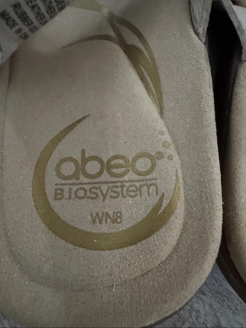 ABEO Biosystem size 8 Sandals - White & Tan Strappy Women’s Sandals - Picture 7 of 9